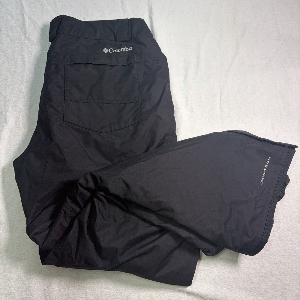 Columbia Men's Insulated Ski Snow‎ Pants Omni Tech Waterproof XL Black